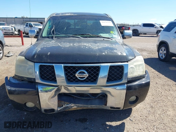 2005 Nissan Titan XE with VIN 1N6BA06A15N560400, listed as a IAAI auction lot 41656560 with 212,568 mi miles. Bid and sale history available at carsss.com. Image 12.