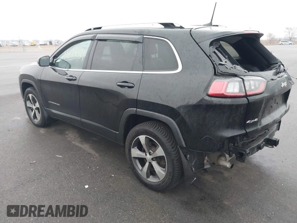 2019 Jeep Cherokee Limited with VIN 1C4PJMDX7KD418271, listed as a IAAI auction lot 41679371 with 53,914 mi miles. Bid and sale history available at carsss.com. Image 3.