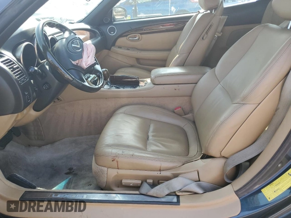 2006 Lexus SC with VIN JTHFN48Y969006248, listed as a Copart auction lot 65626994 with 159,079 mi miles and Salvage Title. Bid and sale history available at carsss.com. Image 7.