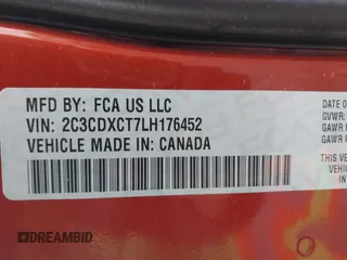 2020 Dodge Charger R/T z VIN 2C3CDXCT7LH176452, wystawiony jako IAAI lot #42370343 z przebiegiem 40 984 mil mil oraz . Historia ofert i sprzedaży dostępna na DreamBid. Obrazek 9.