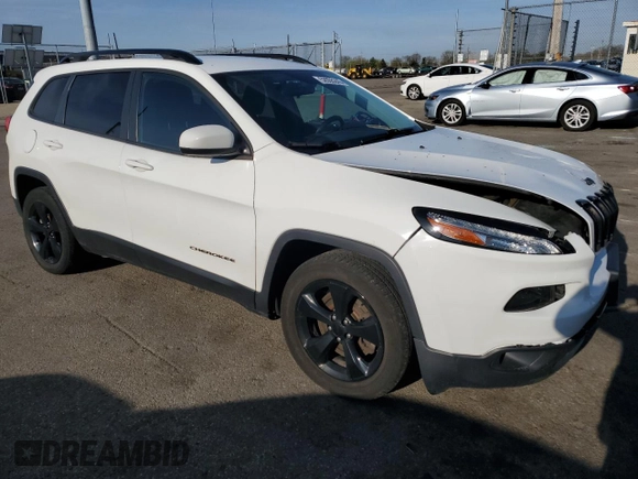 2016 Jeep Cherokee Altitude with VIN 1C4PJLCB1GW237968, listed as a Copart auction lot 52055245 with 99,075 mi miles and Salvage Title. Bid and sale history available at carsss.com. Image 4.