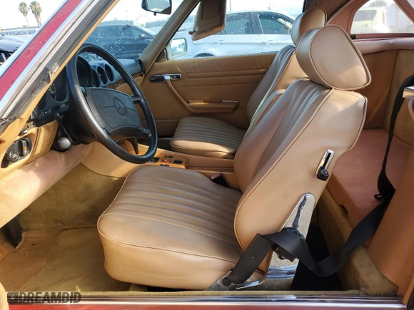 1986 Mercedes-Benz 560 Series 560SL with VIN WDBBA48D3GA036952, listed as a Copart auction lot 65465294 with NaN miles and Salvage Title. Bid and sale history available at carsss.com. Image 7.