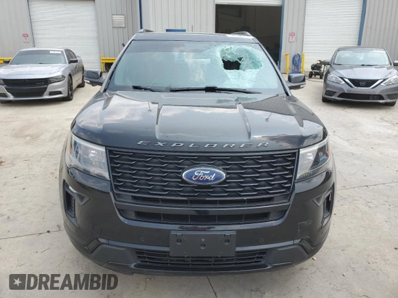 2018 Ford Explorer Sport с VIN 1FM5K8GT3JGA31598, выставлен на аукционе Copart как лот 59497455 с пробегом 99 218 миль миль и Чистый • Clean title. История ставок и продаж доступна на DreamBid. Изображение 5.