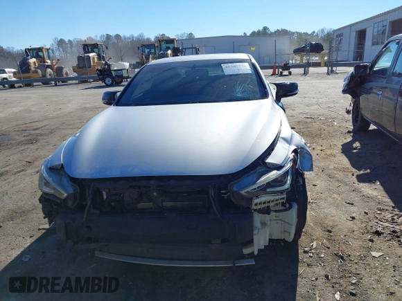 2018 Infiniti Q60 3.0t LUXE with VIN JN1EV7EL9JM391021, listed as a IAAI auction lot 41369592 with 112,732 mi miles. Bid and sale history available at carsss.com. Image 6.