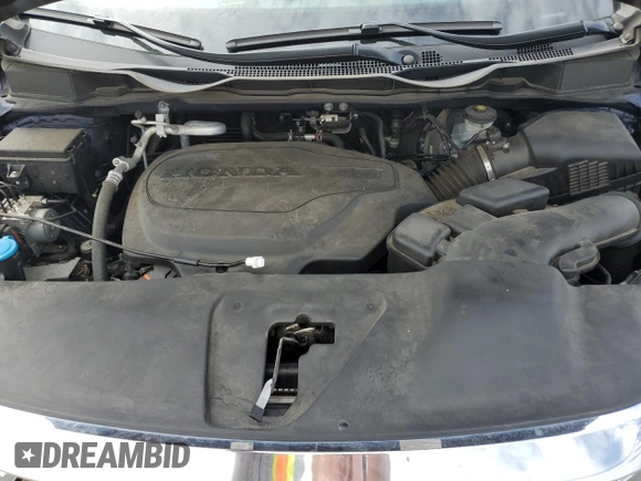 2022 Honda Odyssey EX-L with VIN 5FNRL6H74NB036835, listed as a Copart auction lot 50445655 with 55,276 mi miles and Salvage Title. Bid and sale history available at DreamBid. Image 14.
