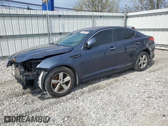 2015 Kia Optima LX with VIN 5XXGM4A79FG442675, listed as a Copart auction lot 52698895 with 136,600 mi miles and Non repairable. Bid and sale history available at DreamBid. Image 1.