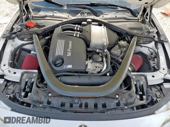 2015 BMW M4 with VIN WBS3R9C5XFK332533, listed as a Copart auction lot 57030615 with 97,739 mi miles and Salvage title. Bid and sale history available at DreamBid. Image 11.
