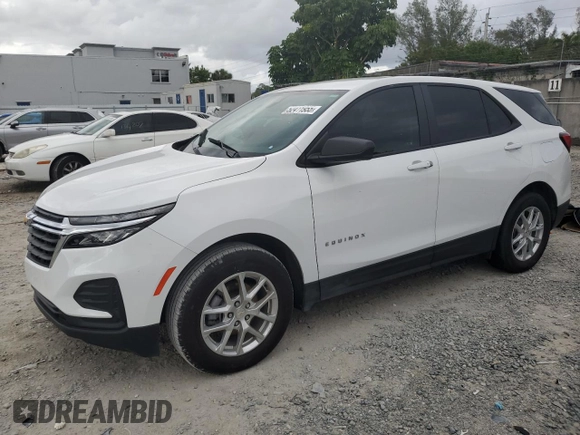 2024 Chevrolet Equinox LS with VIN 3GNAXHEG9RL232818, listed as a Copart auction lot 52411955 with Not Provided miles and Non Repairable. Bid and sale history available at DreamBid. Image 1.