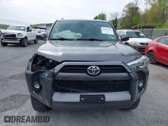 2021 Toyota 4Runner SR5 with VIN JTEMU5JR8M5855842, listed as a IAAI auction lot 42016331 with 87,455 mi miles and . Bid and sale history available at DreamBid. Image 12.