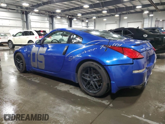 2005 Nissan 350Z Touring with VIN JN1AZ34E05M650337, listed as a Copart auction lot 70862474 with 88,076 mi miles and Salvage Title. Bid and sale history available at DreamBid. Image 2.