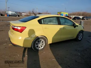 2016 Kia Rio LX with VIN KNADM4A34G6565538, listed as a Copart auction lot 47887645 with 130,394 mi miles and Salvage Title. Bid and sale history available at carsss.com. Image 3.