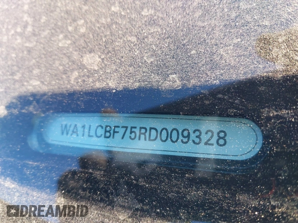 2024 Audi Q7 Premium Plus with VIN WA1LCBF75RD009328, listed as a IAAI auction lot 41366494 with 6,367 mi miles and . Bid and sale history available at DreamBid. Image 9.