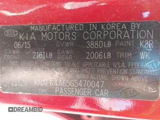 2016 Kia Forte LX z VIN KNAFK4A65G5470047, wystawiony jako IAAI lot #42108081 z przebiegiem 54 870 mil mil oraz . Historia ofert i sprzedaży dostępna na DreamBid. Obrazek 9.