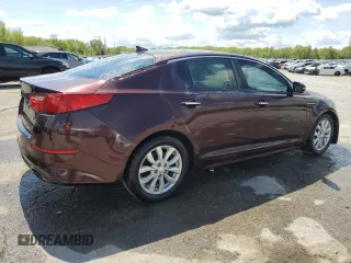 2015 Kia Optima EX with VIN 5XXGN4A73FG386892, listed as a Copart auction lot 52632605 with 208,223 mi miles and Salvage Title. Bid and sale history available at carsss.com. Image 3.