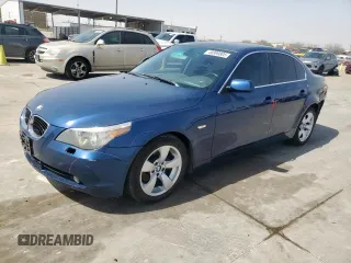 2007 BMW 5 Series 530i with VIN WBANE73527CM52786, listed as a Copart auction lot 48999805 with 88,853 mi miles and Salvage Title. Bid and sale history available at carsss.com. Image 1.