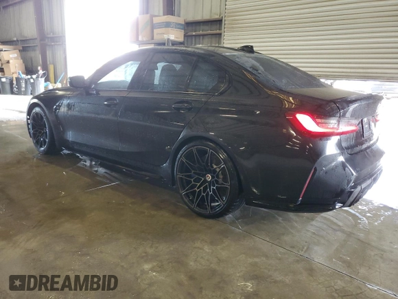 2022 BMW M3 Competition z VIN WBS33AY03NFM95967, wystawiony jako Copart lot #76178354 z przebiegiem 18 208 mil mil oraz Nie do naprawy • Non repairable. Historia ofert i sprzedaży dostępna na DreamBid. Obrazek 2.
