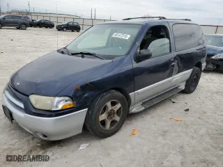 2001 Nissan Quest GXE with VIN 4N2ZN15T41D821269, listed as a Copart auction lot 46147315 with 306,641 mi miles and Salvage Title. Bid and sale history available at carsss.com. Image 1.