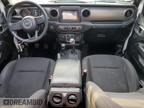 2018 Jeep Wrangler Unlimited Sport S with VIN 1C4HJXDGXJW130690, listed as a Copart auction lot 46921725 with 107,616 mi miles and Salvage title. Bid and sale history available at DreamBid. Image 8.