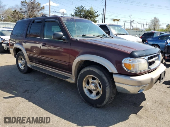 1999 Ford Explorer XLT with VIN 1FMZU34E3XUB50850, listed as a Copart auction lot 52257815 with 162,360 mi miles and Salvage title. Bid and sale history available at DreamBid. Image 4.