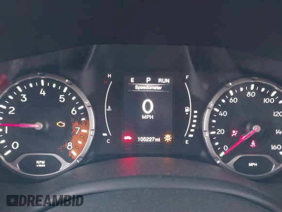 2017 Jeep Renegade Latitude with VIN ZACCJBBB8HPE73414, listed as a IAAI auction lot 41830671 with 105,227 mi miles. Bid and sale history available at carsss.com. Image 16.