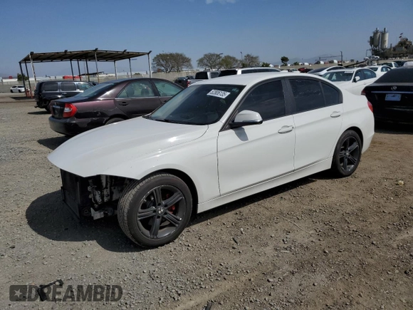 2014 BMW 3 Series 320i with VIN WBA3B1C54EP679917, listed as a Copart auction lot 52806135 with 151,605 mi miles and Salvage Title. Bid and sale history available at carsss.com. Image 1.