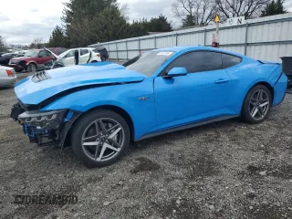 2024 Ford Mustang GT with VIN 1FA6P8CF7R5435012, listed as a Copart auction lot 49123195 with 3,207 mi miles and Salvage title. Bid and sale history available at DreamBid. Image 1.