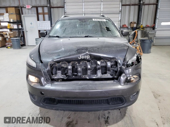 2015 Jeep Cherokee Latitude with VIN 1C4PJMCS7FW504728, listed as a Copart auction lot 81674984 with 144,342 mi miles and Salvage Title. Bid and sale history available at carsss.com. Image 5.