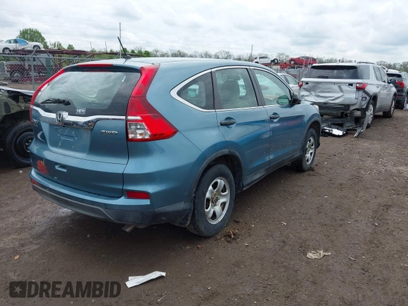 2015 Honda CR-V LX with VIN 2HKRM4H37FH601922, listed as a IAAI auction lot 42126743 with 165,764 mi miles and . Bid and sale history available at DreamBid. Image 4.