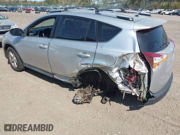 2013 Toyota RAV4 XLE with VIN 2T3RFREV4DW091452, listed as a IAAI auction lot 42165992 with 107,947 mi miles and . Bid and sale history available at carsss.com. Image 3.