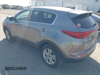 2017 Kia Sportage LX with VIN KNDPM3AC7H7166208, listed as a IAAI auction lot 41910485 with 100,211 mi miles. Bid and sale history available at carsss.com. Image 3.