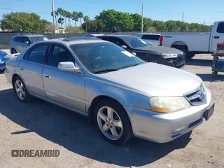 2003 Acura TL Type S with VIN 19UUA56803A058053, listed as a IAAI auction lot 41755803 with 179,515 mi miles. Bid and sale history available at carsss.com. Image 1.