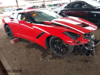 2017 Chevrolet Corvette 3LT with VIN 1G1YF2D72H5110429, listed as a IAAI auction lot 41809435 with 1 mi miles. Bid and sale history available at carsss.com. Image 1.
