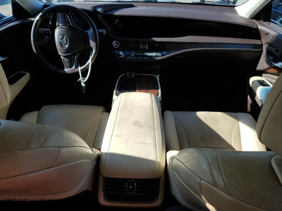 2019 Lexus LS with VIN JTHC51FF1K5007253, listed as a Copart auction lot 76660934 with 0 mi miles and Salvage Title. Bid and sale history available at carsss.com. Image 8.