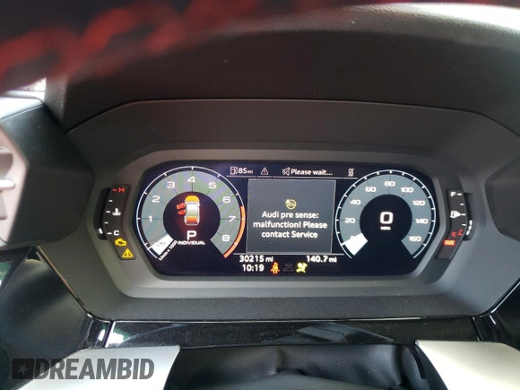 2023 Audi S3 Premium Plus z VIN WAUH3DGY2PA048730, wystawiony jako Copart lot #86838234 z przebiegiem 30 215 mil mil oraz Nie do naprawy • Non repairable. Historia ofert i sprzedaży dostępna na DreamBid. Obrazek 9.