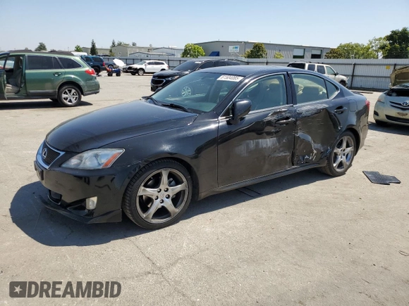 2007 Lexus IS 250 with VIN JTHBK262172027244, listed as a Copart auction lot 61504085 with 181,524 mi miles and Salvage title. Bid and sale history available at DreamBid. Image 1.