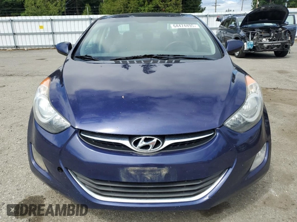 2013 Hyundai Elantra GLS with VIN 5NPDH4AE7DH441418, listed as a Copart auction lot 64474495 with 201,244 mi miles and Clean title. Bid and sale history available at DreamBid. Image 5.