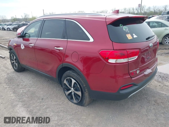 2016 Kia Sorento EX with VIN 5XYPH4A55GG106229, listed as a IAAI auction lot 39157669 with 94,502 mi miles. Bid and sale history available at carsss.com. Image 3.