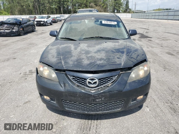 2009 Mazda 3 i Touring Value with VIN JM1BK32F191238212, listed as a Copart auction lot 51818015 with 266,993 mi miles and Salvage Title. Bid and sale history available at DreamBid. Image 5.