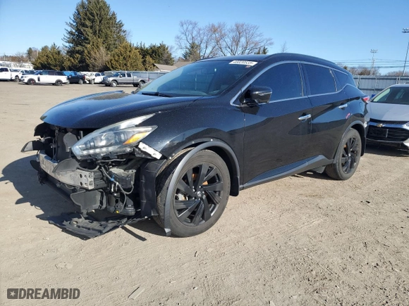 2018 Nissan Murano Platinum with VIN 5N1AZ2MH5JN129485, listed as a Copart auction lot 48020535 with 129,239 mi miles and Salvage Title. Bid and sale history available at carsss.com. Image 1.