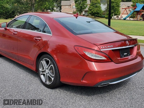 2016 Mercedes-Benz CLS 400 with VIN WDDLJ6FB2GA160705, listed as a Copart auction lot 53493755 with 134,308 mi miles and Clean title. Bid and sale history available at DreamBid. Image 3.