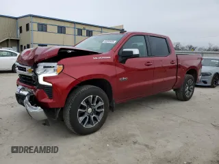 2024 Chevrolet Silverado 1500 LT with VIN 1GCPACED9RZ405727, listed as a Copart auction lot 45203035 with 20,816 mi miles and Salvage Title. Bid and sale history available at DreamBid. Image 1.