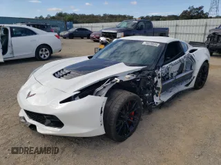 2016 Chevrolet Corvette Z06 2LZ with VIN 1G1YS2D63G5600718, listed as a Copart auction lot 76075824 with 19,529 mi miles and Salvage Title. Bid and sale history available at carsss.com. Image 1.