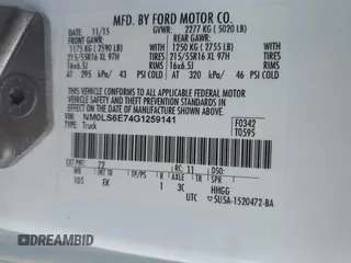 2016 Ford Transit Connect XL with VIN NM0LS6E74G1259141, listed as a Copart auction lot 52004265 with 67,190 mi miles and Salvage title. Bid and sale history available at DreamBid. Image 15.