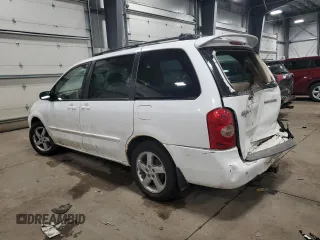 2002 Mazda MPV LX with VIN JM3LW28J320332691, listed as a Copart auction lot 45354325 with 152,780 mi miles and Salvage Title. Bid and sale history available at carsss.com. Image 2.