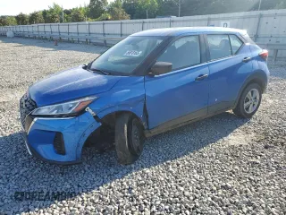 2021 Nissan Kicks S with VIN 3N1CP5BVXML501214, listed as a Copart auction lot 55818165 with 100,208 mi miles and Salvage title. Bid and sale history available at DreamBid. Image 1.
