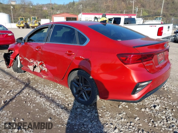 2019 Kia Forte EX with VIN 3KPF54AD7KE070948, listed as a IAAI auction lot 41982763 with 104,915 mi miles. Bid and sale history available at carsss.com. Image 3.