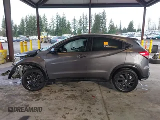 2022 Honda HR-V Sport with VIN 3CZRU6H11NM726377, listed as a IAAI auction lot 41209314 with 38,803 mi miles. Bid and sale history available at carsss.com. Image 14.