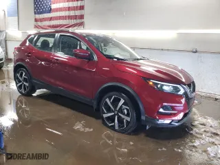 2021 Nissan Rogue Sport SL with VIN JN1BJ1CW4MW442040, listed as a Copart auction lot 49525615 with 21,705 mi miles and Salvage Title. Bid and sale history available at carsss.com. Image 4.