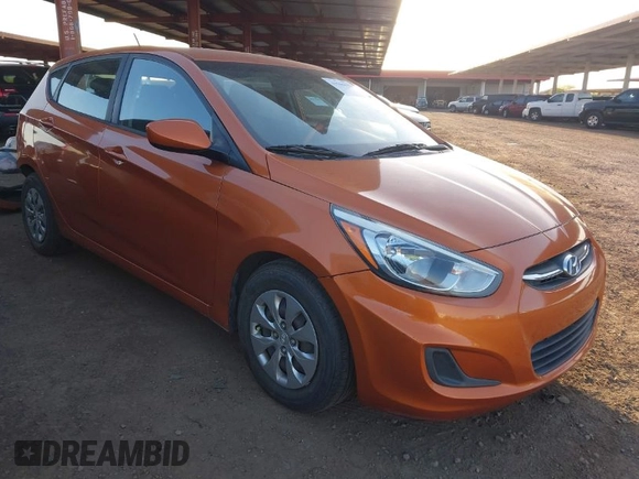 2015 Hyundai Accent GS with VIN KMHCT5AE7FU217683, listed as a IAAI auction lot 41946043 with 110,409 mi miles. Bid and sale history available at carsss.com. Image 1.