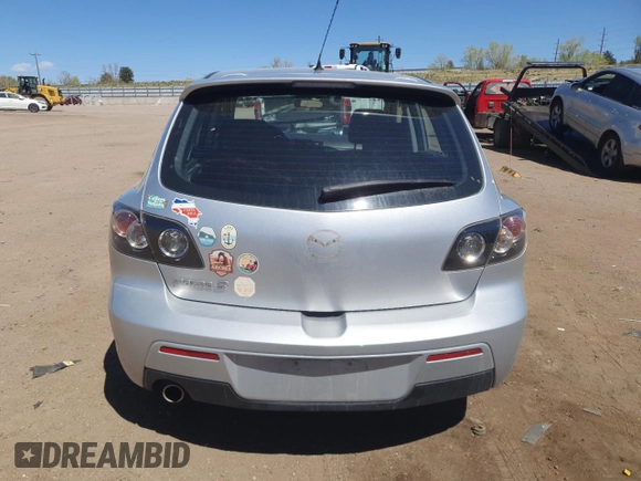 2007 Mazda 3 S Sport with VIN JM1BK144171695079, listed as a Copart auction lot 52050725 with 82,399 mi miles and Salvage Title. Bid and sale history available at DreamBid. Image 6.